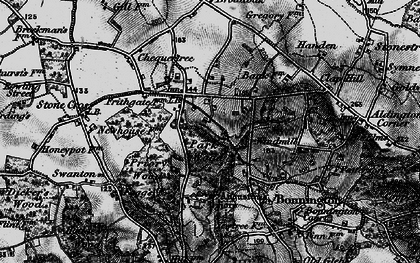 Old map of Aldington Frith in 1895