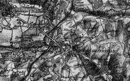 Old map of East Grinstead in 1895