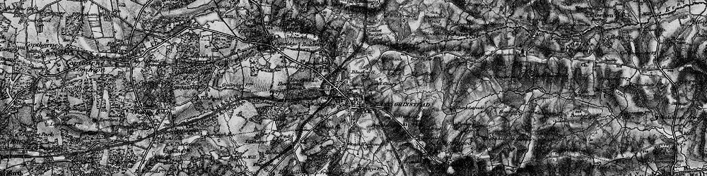 Old map of East Grinstead in 1895