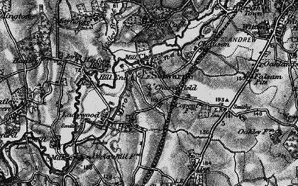 Old map of Droitwich Canal in 1898