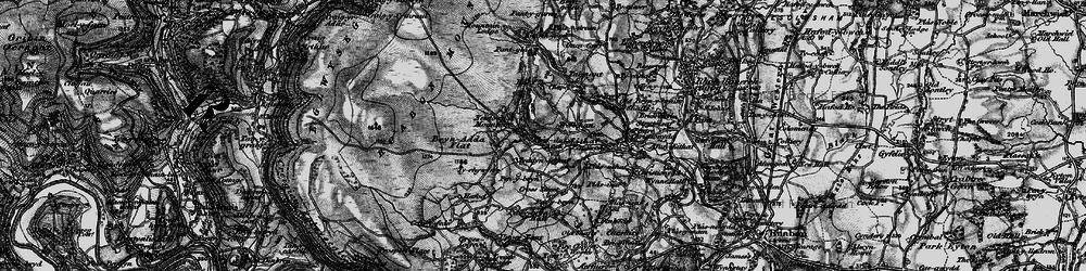 Old map of Ruabon Mountain in 1897