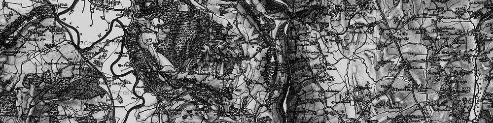 Old map of Woolhope in 1898