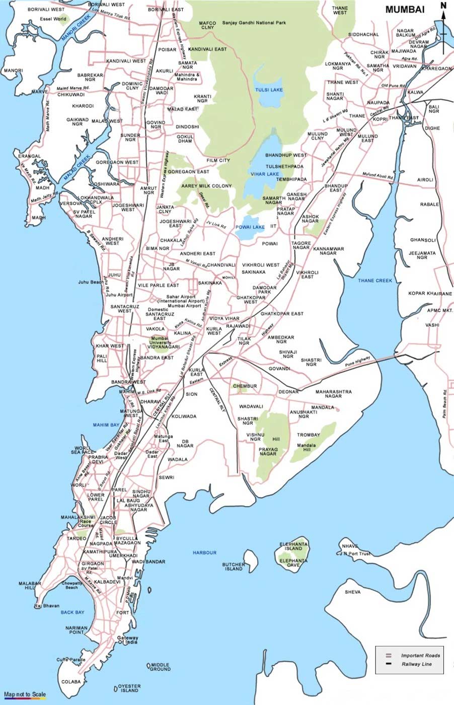 City Map of Mumbai • Mapsof.net