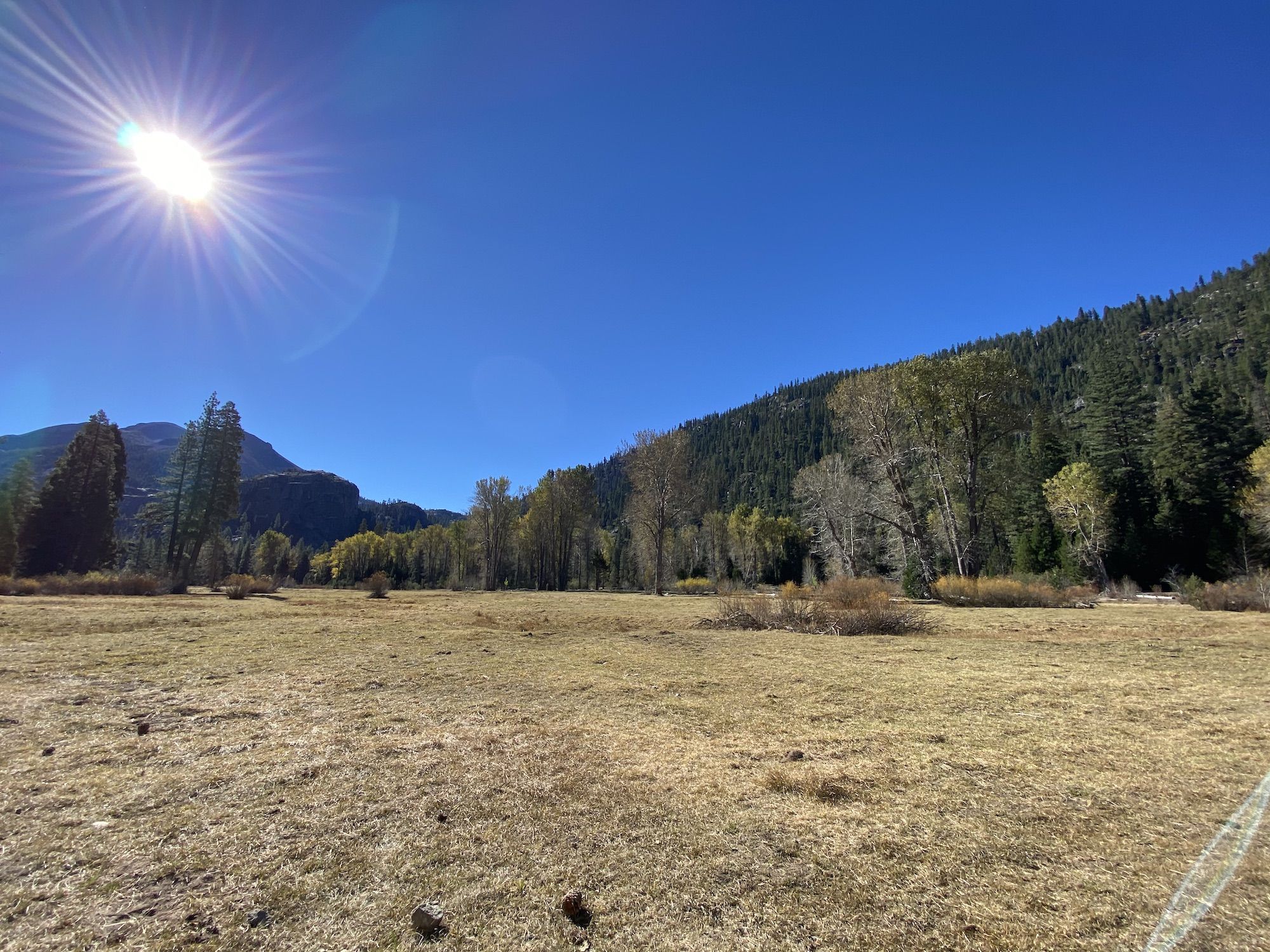 Kennedy Meadows with a layer of manure