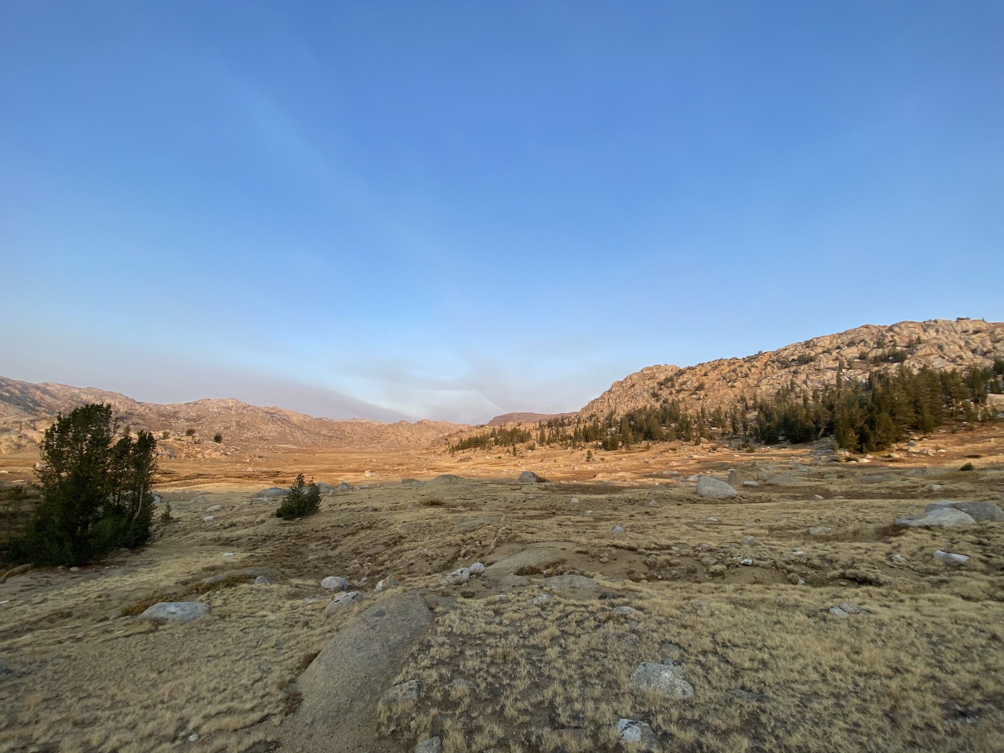 An open mountain landscape