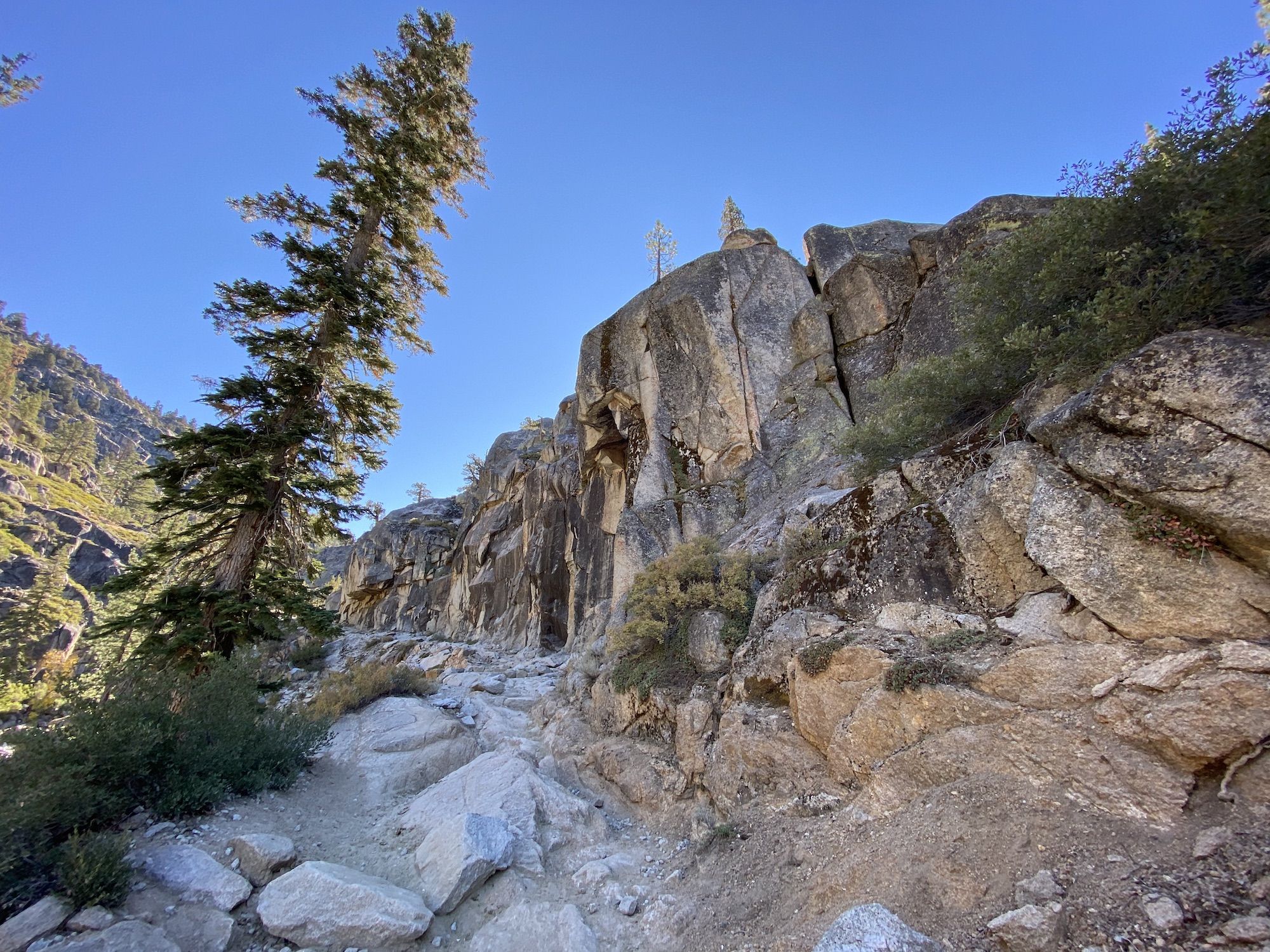 Large granite boulders