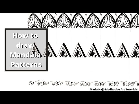 How to draw Mandala Patterns/ Mandala Patterns Tutorial #7