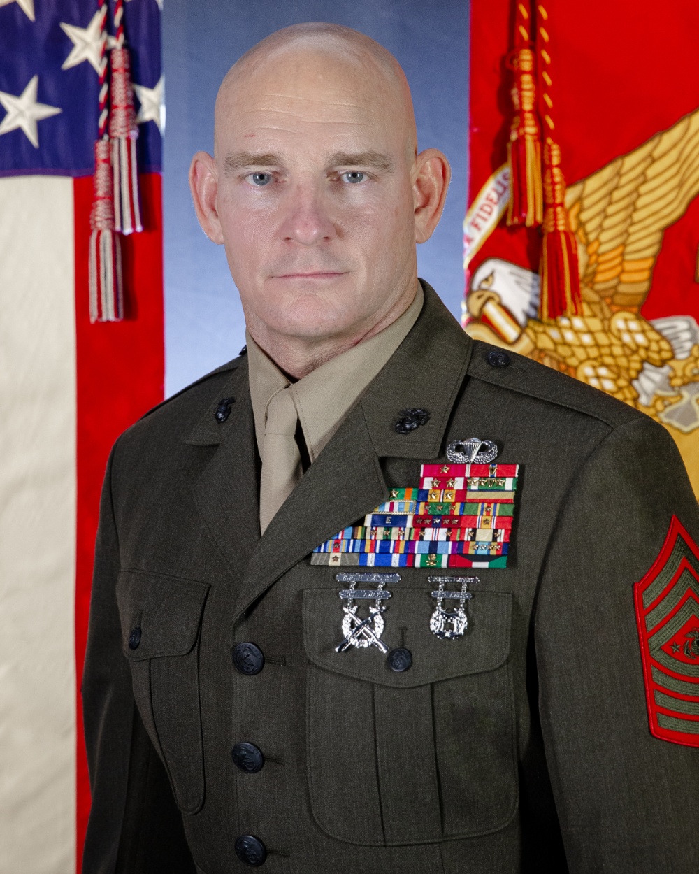 The Commandant and Sergeant Major of the Marine Corps