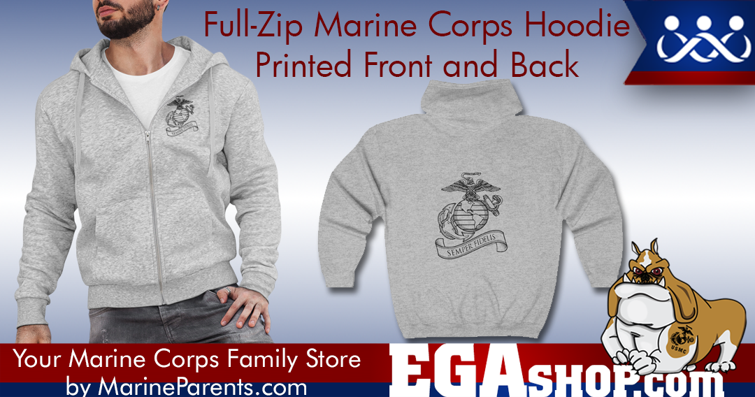 Full Zip Marine Corps Hoodie