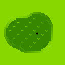 Map of a putting green from Golf on the FC, FDS, and NES