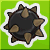 The Spike Ball sticker from Paper Mario: Sticker Star