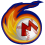 The Emblem for the Mario Fireballs, from Mario Super Sluggers.