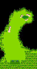 Map of a hole from Golf on the FC, FDS, and NES