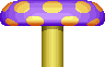 Sprite of a Seesaw Shroom from New Super Mario Bros.