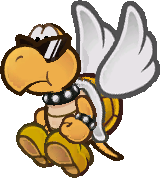 Sprite of a KP Paratroopa from Paper Mario: The Thousand-Year Door