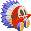 Sprite of a Shy Guy from the Japanese version of Mario Kart: Super Circuit