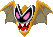 Sprite of Antasma X's bat form, from Mario & Luigi: Dream Team.