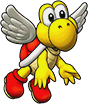 Sprite of Red Koopa Paratroopa's team image, from Puzzle & Dragons: Super Mario Bros. Edition.