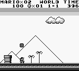 Screenshot of Mario after using a ? Block