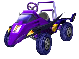 The Waluigi Racer from Mario Kart: Double Dash!!