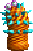 Orange with cyan spikes (big)