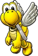 Sprite of Yellow Koopa Paratroopa's team image, from Puzzle & Dragons: Super Mario Bros. Edition.