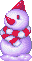 A Snowman as seen on Mario Kart: Super Circuit