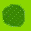 Map of a putting green from Golf on the FC, FDS, and NES