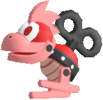 A Blasta Mechakoopa in Super Mario Maker 2