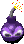 Sprite of a bomb from Donkey Kong Country 3 for the Game Boy Advance