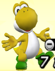 Yellow Yoshi from Mario Super Sluggers