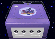 The icon for Nintendo GameCube, from Mario Kart Double Dash!!.