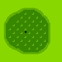 Map of a putting green from Golf on the FC, FDS, and NES