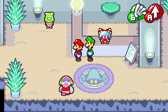 The Relaxation Room in Mario & Luigi: Superstar Saga.