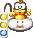 Lakitu holding a traffic light in Mario Kart: Super Circuit.