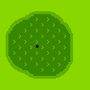 Map of a putting green from Golf on the FC, FDS, and NES