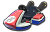 Mario's and red Mii's Standard Kart body from Mario Kart 8