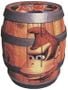 Artwork of Cranky's Kong Barrel.