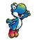 Artwork of Blue Yoshi in Yoshi Touch & Go