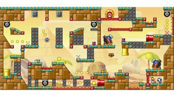 Miiverse screenshot of the 56th official level in the online community of Mario vs. Donkey Kong: Tipping Stars