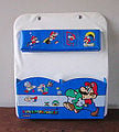 An organizer consisting of four small containers at the top, and two large containers from the bottom. Features artwork originating from Super Mario World