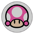 Toadette emblem from Mario Kart 8