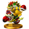 Bowser + Flame Runner trophy from Super Smash Bros. for Wii U