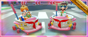 The Hot Pot Hot Rod Pack from the 2023 Winter Tour in Mario Kart Tour