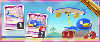 The Penguin Slider Pack from the Berlin Tour in Mario Kart Tour