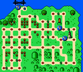 The map in the SNES version