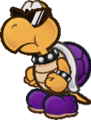 A Dark Koopa from Paper Mario: The Thousand-Year Door