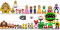 Super Mario size chart