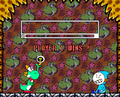 My Yoshi avatar winning against a Bandit in a minigame. Note: The Bandit's expression was taken from Toad's face here