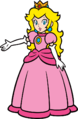 Princess Peach with an outstretched arm